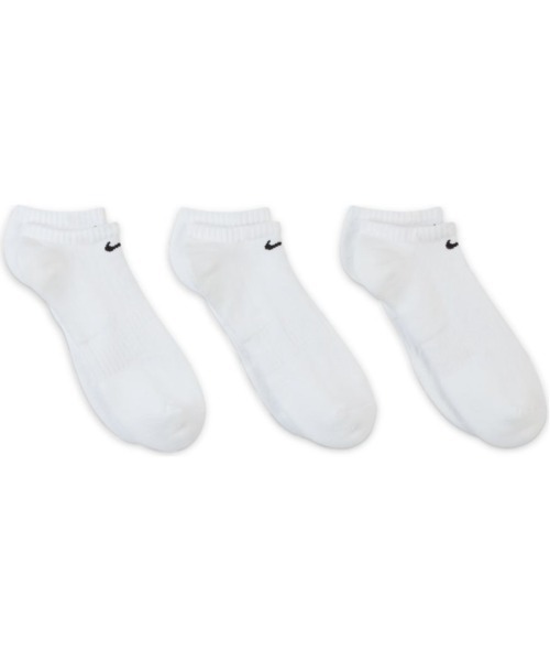 NIKE（ナイキ）の「《NIKEアパレル》ナイキ 3P エブリデイ クッション ノーショウソックス（ソックス/靴下・メンズ・マルチ/ホワイト/ブラック/グレー・23-25/25-27/27-29/21-23）」の8枚目の写真