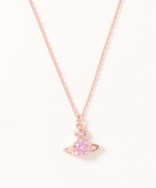 Vivienne Westwood(ヴィヴィアンウエストウッド)の「63020095/REINA PENDANT-SMV(ネックレス・レディース・シルバー/ゴールド/ピンク・FREE)」の2枚目の写真