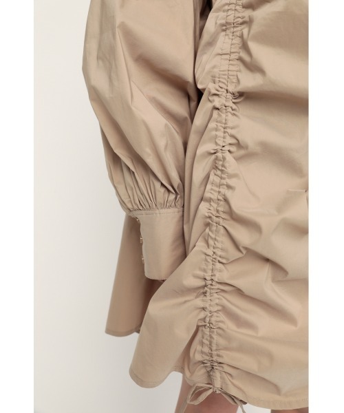 SLY（スライ）の「SHIRRING MOCK NECK DRESS シャーリング ドレス（ワンピース・レディース・オフホワイト/ベージュ/ブラック・FREE）」の16枚目の写真