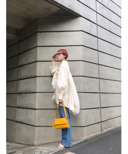 SLY（スライ）の「SHIRRING MOCK NECK DRESS シャーリング ドレス（ワンピース・レディース・オフホワイト/ベージュ/ブラック・FREE）」の22枚目の写真