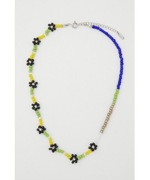 SLY(スライ)の「ASYMMETRY BEADS ネックレス アシンメトリー(ネックレス・レディース・ブラック/オレンジ/ライム/ターコイズブルー・FREE)」の2枚目の写真