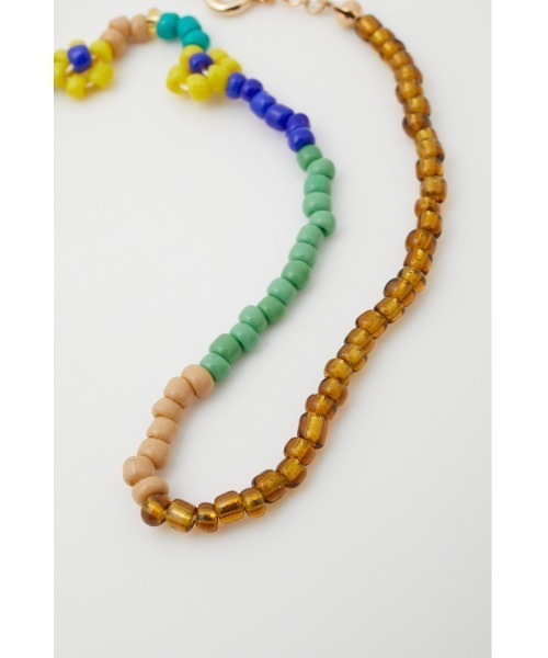 SLY(スライ)の「ASYMMETRY BEADS ネックレス アシンメトリー(ネックレス・レディース・ブラック/オレンジ/ライム/ターコイズブルー・FREE)」の20枚目の写真