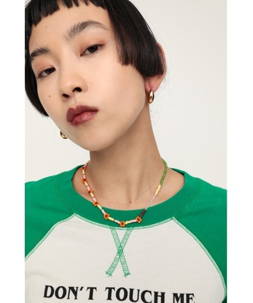 SLY(スライ)の「ASYMMETRY BEADS ネックレス アシンメトリー(ネックレス・レディース・ブラック/オレンジ/ライム/ターコイズブルー・FREE)」の15枚目の写真