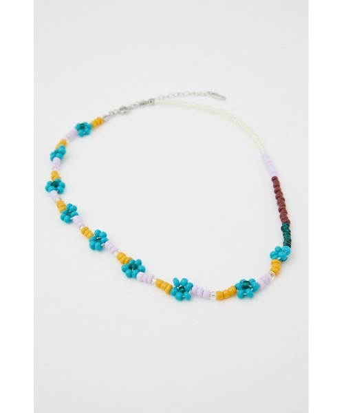 SLY(スライ)の「ASYMMETRY BEADS ネックレス アシンメトリー(ネックレス・レディース・ブラック/オレンジ/ライム/ターコイズブルー・FREE)」の11枚目の写真