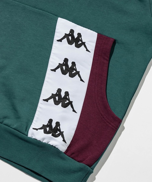 Kappa(カッパ)の「【MENS】Kappa 222 BANDA 10 FALCO HOODIE(パーカー・メンズ・ブラック×ホワイト/グリーン・XX-LARGE/LARGE/X-LARGE)」の4枚目の写真