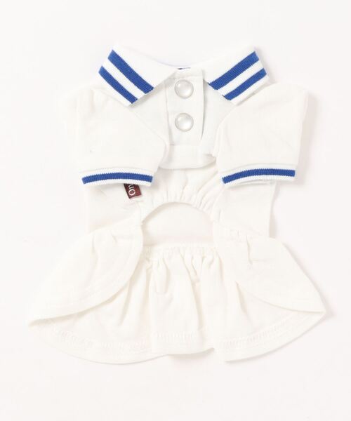 One Octave(ワンオクターヴ)の「One Octave/ポロシャツワンピ(ペットウェア・レディース・ピンク/ホワイト・M/S/XS/L/2L/2M/2XS)」の3枚目の写真