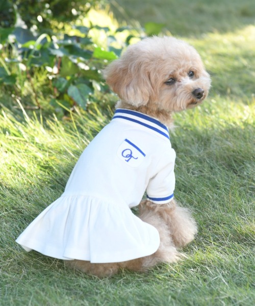 One Octave(ワンオクターヴ)の「One Octave/ポロシャツワンピ(ペットウェア・レディース・ピンク/ホワイト・M/S/XS/L/2L/2M/2XS)」の1枚目の写真