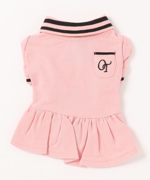One Octave(ワンオクターヴ)の「One Octave/ポロシャツワンピ(ペットウェア・レディース・ピンク/ホワイト・M/S/XS/L/2L/2M/2XS)」の5枚目の写真