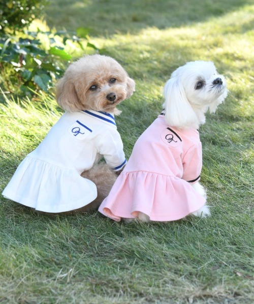 One Octave(ワンオクターヴ)の「One Octave/ポロシャツワンピ(ペットウェア・レディース・ピンク/ホワイト・M/S/XS/L/2L/2M/2XS)」の7枚目の写真