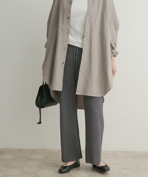 URBAN RESEARCH DOORS（アーバンリサーチドアーズ）の「ニットイージーパンツ（その他パンツ・レディース・チャコールグレー/ベージュ系その他・1）」の13枚目の写真