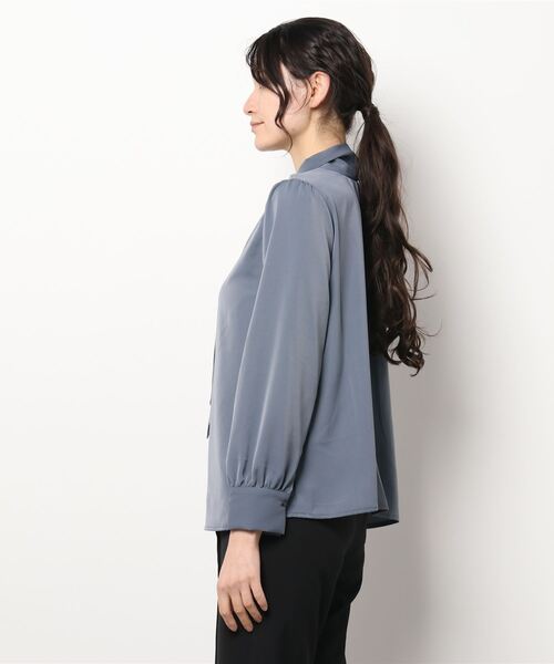 Te chichi（テチチ）の「前後2wayボウタイブラウス（シャツ/ブラウス・レディース・オフホワイト/ミント/チャコール・ﾌﾘ-）」の4枚目の写真