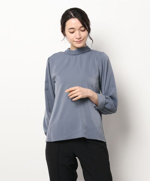 Te chichi（テチチ）の「前後2wayボウタイブラウス（シャツ/ブラウス・レディース・オフホワイト/ミント/チャコール・ﾌﾘ-）」の6枚目の写真