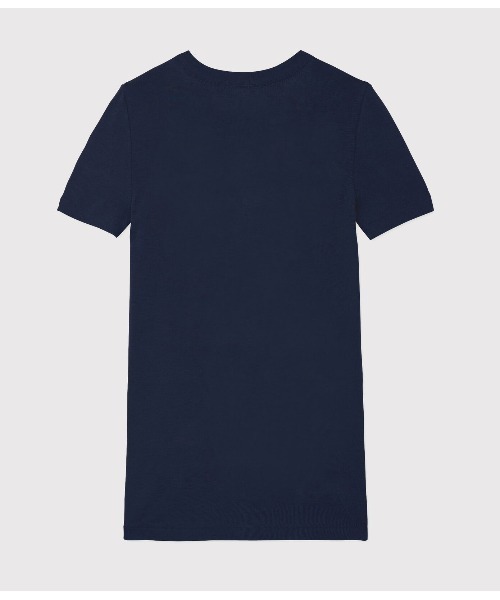 PETIT BATEAU（プチバトー）の「クルーネック半袖Ｔシャツ（Tシャツ/カットソー・レディース・ダークネイビー・XX-SMALL/SMALL/MEDIUM/LARGE/X-LARGE/X-SMALL）」の2枚目の写真