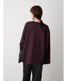 【LA PEAU DE GEM】ワイドスリーブロングカットソー