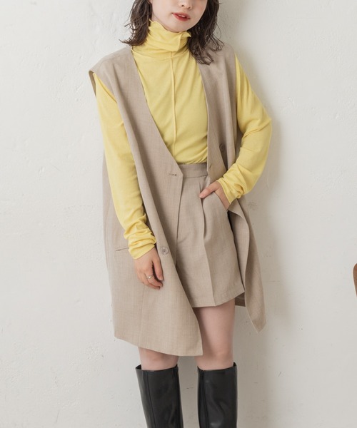 Kastane（カスタネ）の「【SETUP対応】SETUPハイウエストショートパンツ（その他パンツ・レディース・ライトグレー/ブラウン/ブラック・FREE）」の13枚目の写真