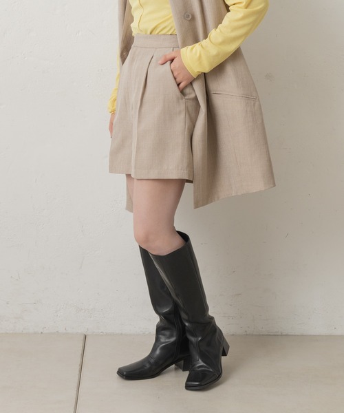 Kastane（カスタネ）の「【SETUP対応】SETUPハイウエストショートパンツ（その他パンツ・レディース・ライトグレー/ブラウン/ブラック・FREE）」の9枚目の写真