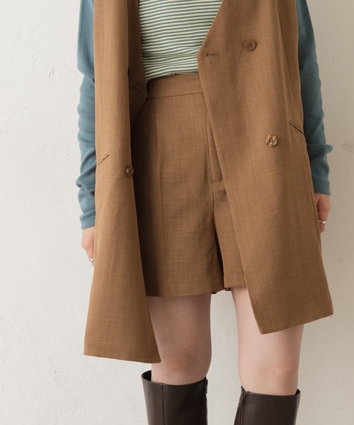 Kastane（カスタネ）の「【SETUP対応】SETUPハイウエストショートパンツ（その他パンツ・レディース・ライトグレー/ブラウン/ブラック・FREE）」の20枚目の写真