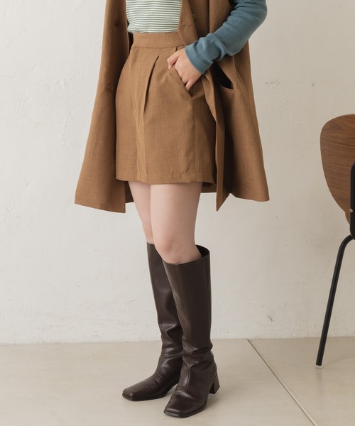 Kastane（カスタネ）の「【SETUP対応】SETUPハイウエストショートパンツ（その他パンツ・レディース・ライトグレー/ブラウン/ブラック・FREE）」の5枚目の写真