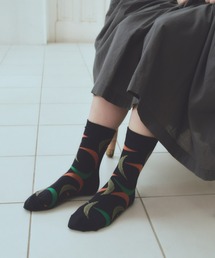 オプティカル柄ソックス