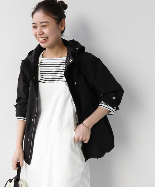 JOURNAL STANDARD relume（ジャーナルスタンダード　レリューム）の「《追加》グログランマウンテンパーカー◆（マウンテンパーカー・レディース・ブラック/ベージュ・FREE）」の2枚目の写真