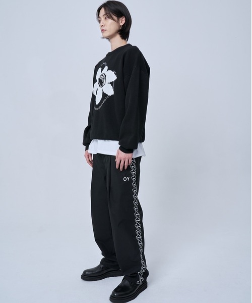 OY(オーワイ)の「『OY/オーワイ』PIXEL LOGO KNIT/ピクセルロゴ ニットソー(ニット/セーター・メンズ・ホワイト/ブラック・FREE)」の10枚目の写真