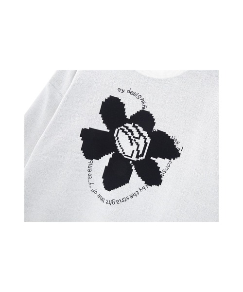 OY(オーワイ)の「『OY/オーワイ』PIXEL LOGO KNIT/ピクセルロゴ ニットソー(ニット/セーター・メンズ・ホワイト/ブラック・FREE)」の17枚目の写真