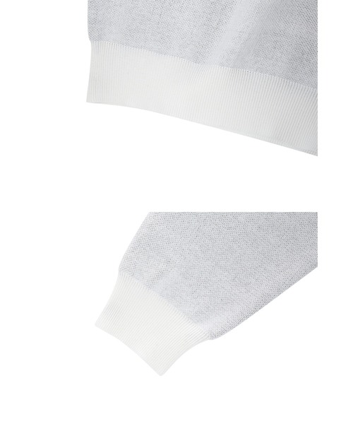 OY(オーワイ)の「『OY/オーワイ』PIXEL LOGO KNIT/ピクセルロゴ ニットソー(ニット/セーター・メンズ・ホワイト/ブラック・FREE)」の16枚目の写真