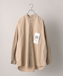 *SHIPS: ワンサイズフィット ビッグシルエット バンドカラー シャツ