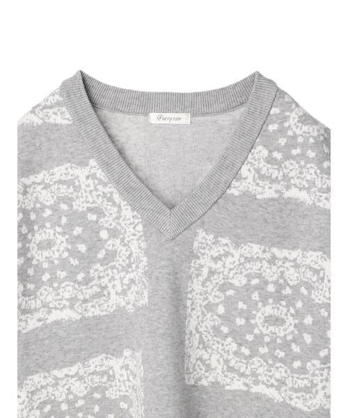 Furryrate(ファーリーレート)の「・furry rate ジャカードVネックベスト(ベスト・レディース・グレー/ブラック・FREE)」の17枚目の写真