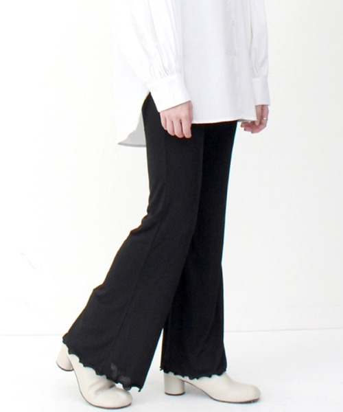 STYLEBLOCK(スタイルブロック)の「ジャガードリブメローレギンスパンツ(その他パンツ・レディース・ブラウン/ブラック/ホワイト系その他・M)」の5枚目の写真