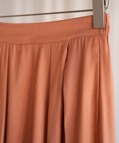 SAISON DE PAPILLON（セゾンドパピヨン）の「変形ボックスプリーツスカート（スカート・レディース・コーラル・L/M/S）」の7枚目の写真