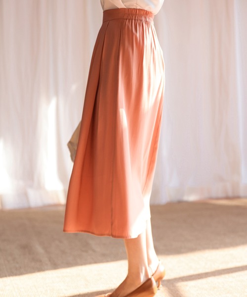 SAISON DE PAPILLON（セゾンドパピヨン）の「変形ボックスプリーツスカート（スカート・レディース・コーラル・L/M/S）」の21枚目の写真