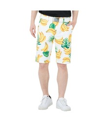 LOUDMOUTH/ラウドマウス ゴルフウェア 総柄 Dカン付き 昇華プリント ストレッチ UVカット ハーフパンツ ショートパンツ