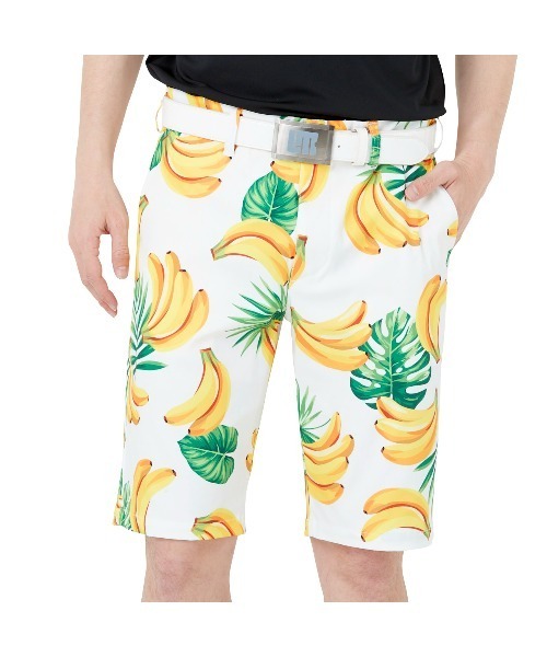 Loudmouth(ラウドマウス)の「LOUDMOUTH/ラウドマウス ゴルフウェア 総柄 Dカン付き 昇華プリント ストレッチ UVカット ハーフパンツ ショートパンツ(その他パンツ・メンズ・その他/ブラック系その他/マルチ/ブルー系その他/ホワイト系その他/ライトグリーン系・M/3XL/LL/L/XL/XXL)」の7枚目の写真