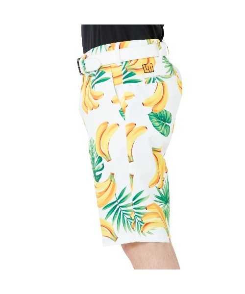 Loudmouth(ラウドマウス)の「LOUDMOUTH/ラウドマウス ゴルフウェア 総柄 Dカン付き 昇華プリント ストレッチ UVカット ハーフパンツ ショートパンツ(その他パンツ・メンズ・その他/ブラック系その他/マルチ/ブルー系その他/ホワイト系その他/ライトグリーン系・M/3XL/LL/L/XL/XXL)」の9枚目の写真