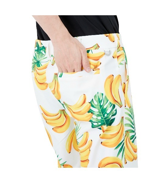 Loudmouth(ラウドマウス)の「LOUDMOUTH/ラウドマウス ゴルフウェア 総柄 Dカン付き 昇華プリント ストレッチ UVカット ハーフパンツ ショートパンツ(その他パンツ・メンズ・その他/ブラック系その他/マルチ/ブルー系その他/ホワイト系その他/ライトグリーン系・M/3XL/LL/L/XL/XXL)」の14枚目の写真