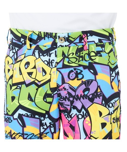 Loudmouth(ラウドマウス)の「LOUDMOUTH/ラウドマウス ゴルフウェア 総柄 Dカン付き 昇華プリント ストレッチ UVカット ハーフパンツ ショートパンツ(その他パンツ・メンズ・その他/ブラック系その他/マルチ/ブルー系その他/ホワイト系その他/ライトグリーン系・M/3XL/LL/L/XL/XXL)」の19枚目の写真