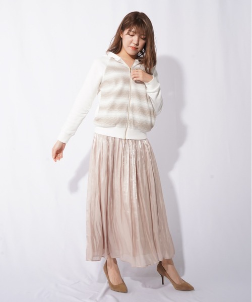 malla(マーラ)の「malla マーラ グラデーションラッセルパーカ(パーカー・レディース・ホワイト/ネイビー・FREE)」の18枚目の写真