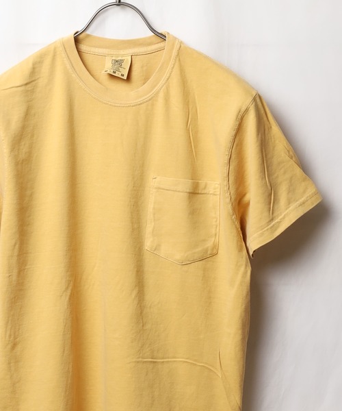 comfort colors(コンフォートカラーズ)の「《COMFORT COLORS》6.1oz ガーメントダイポケットTシャツ(Tシャツ/カットソー・レディース・ホワイト/マスタード/スミクロ/ブルー系/ネイビー系/レッド系/グリーン系・X-LARGE/LARGE/MEDIUM)」の6枚目の写真