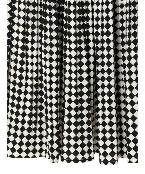 Green　Parks（グリーンパークス）の「・novem 9 ダイヤガラケシプリーツスカート（スカート・レディース・ブラック/ベージュ/カーキ・FREE）」の14枚目の写真