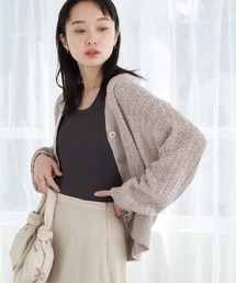 earth music&ecology | スラブニットカーディガン(カーディガン/ボレロ)