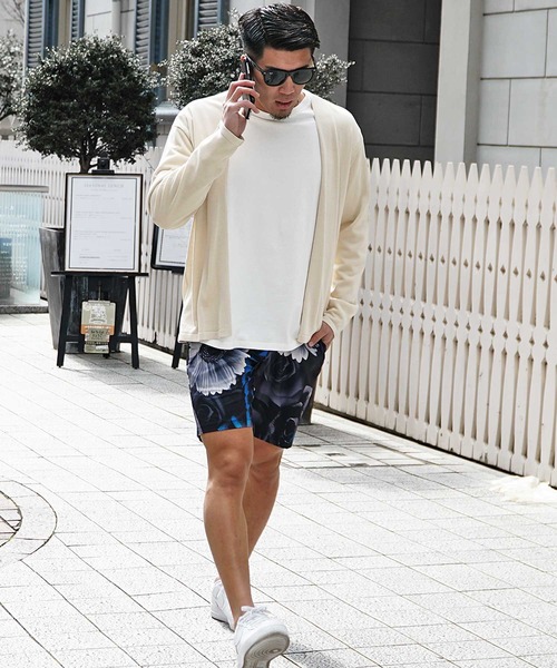 JOKER（ジョーカー）の「【JOKER】接触冷感 ボタンレス トッパー カーディガン メンズ 春服（カーディガン/ボレロ・メンズ・ブラック/オフホワイト/ブルー/グリーン・M/L/XL）」の9枚目の写真