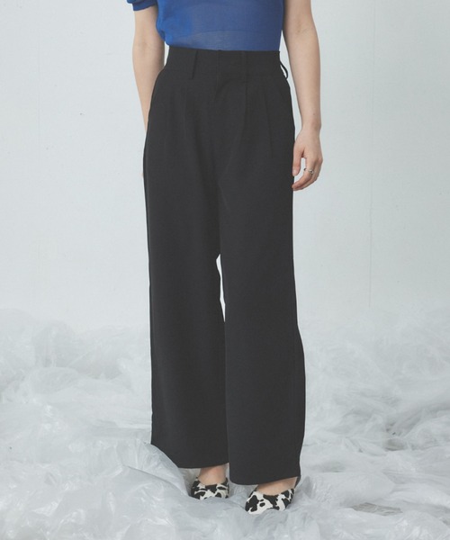 Happy John（ハッピージョン）の「basic summer pants/ベーシックサマーパンツ（その他パンツ・レディース・ブラック/ホワイト・MEDIUM/SMALL）」の2枚目の写真