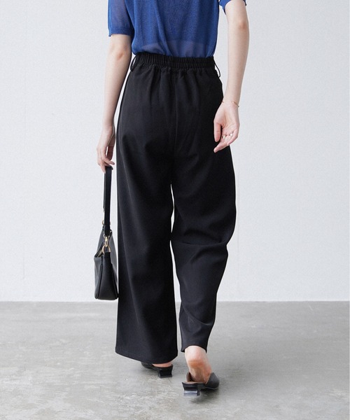 Happy John（ハッピージョン）の「basic summer pants/ベーシックサマーパンツ（その他パンツ・レディース・ブラック/ホワイト・MEDIUM/SMALL）」の5枚目の写真