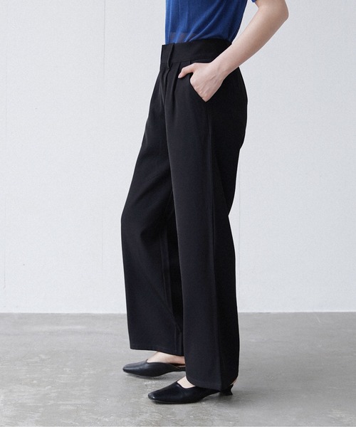 Happy John（ハッピージョン）の「basic summer pants/ベーシックサマーパンツ（その他パンツ・レディース・ブラック/ホワイト・MEDIUM/SMALL）」の4枚目の写真