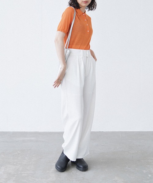 Happy John（ハッピージョン）の「basic summer pants/ベーシックサマーパンツ（その他パンツ・レディース・ブラック/ホワイト・MEDIUM/SMALL）」の15枚目の写真