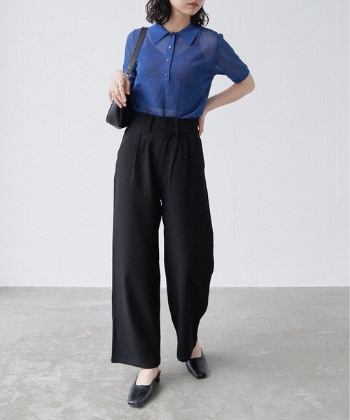 Happy John（ハッピージョン）の「basic summer pants/ベーシックサマーパンツ（その他パンツ・レディース・ブラック/ホワイト・MEDIUM/SMALL）」の6枚目の写真