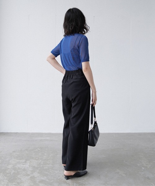 Happy John（ハッピージョン）の「basic summer pants/ベーシックサマーパンツ（その他パンツ・レディース・ブラック/ホワイト・MEDIUM/SMALL）」の9枚目の写真