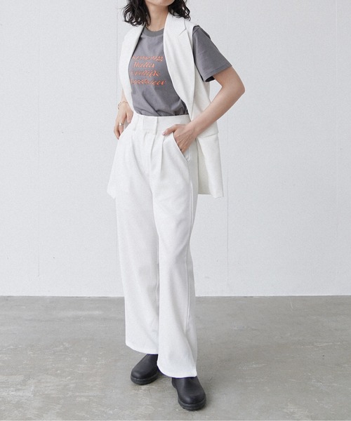 Happy John（ハッピージョン）の「basic summer pants/ベーシックサマーパンツ（その他パンツ・レディース・ブラック/ホワイト・MEDIUM/SMALL）」の20枚目の写真