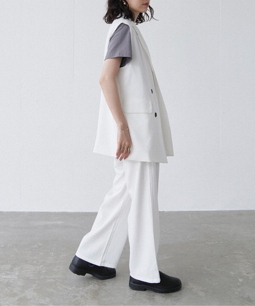 Happy John（ハッピージョン）の「basic summer pants/ベーシックサマーパンツ（その他パンツ・レディース・ブラック/ホワイト・MEDIUM/SMALL）」の21枚目の写真